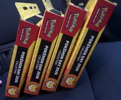 Pokemon TCG Pokemon Day 2026 Collection Box Pikachu Promo Coin 3 Boosters x4 - Image 2