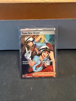 Pokemon TCG Scarlet & Violet Base Set 242/198 Team Star Grunt Ultra Rare NM / M - Image 1