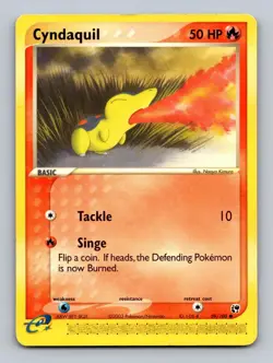 Cyndaquil 59/100 Common Sandstorm Pokemon Lightly Played - Image 1