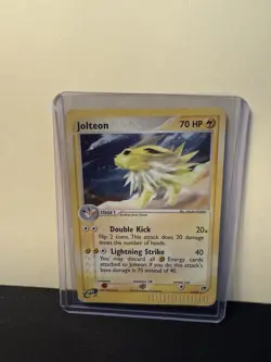 Jolteon Pokemon Card 70 HP Lightning Strike Double Kick Holo 6/100 (damaged) - Image 1