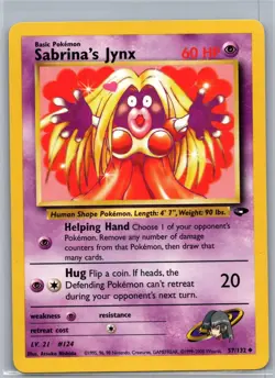 SABRINA'S JYNX 57/132 UNCOMMON GYM CHALLENGE POKEMON UNLIMITED LIGHTLY PLAYED - Image 1