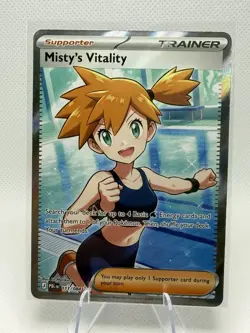 Misty's Vitality 111/084 Pitch Black Ultra Rare NM Pokemon TCG - Image 1