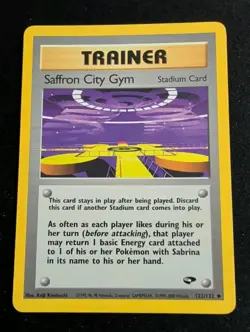 Saffron City Gym 122/132 Uncommon Gym Challenge Pokemon Moderately Played - Image 1