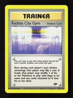 Fuchsia City Gym 114/132 Uncommon Gym Challenge Pokemon Unlimited Lightly Played - Image 1