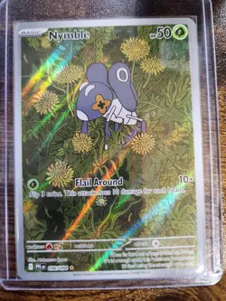 Nymble 096/094 Illustration Rare Phantasmal Flames Pokemon Holo Near Mint - Image 1