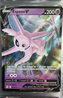 Espeon V 064/203 SWSH07: Evolving Skies Holo Pokemon TCG - Image 1