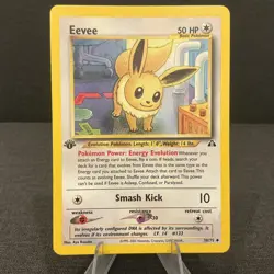 Eevee 38/75 1st Edition Neo Discovery Vintage Pokemon TCG Card - Image 1