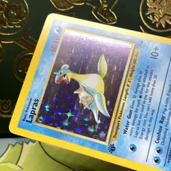 Pokemon TCG Lapras 10/62 Fossil 1st Edition Holo Rare LP + NM - - Image 4
