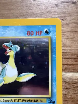 Pokemon TCG Lapras Fossil Holo Unlimited Rare Card 10/62 - Image 3