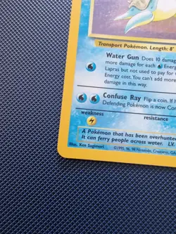 Pokemon TCG Lapras Fossil 10/62 Holo Rare Moderately played. - Image 3