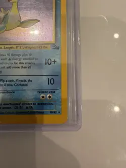 Wizards Lapras 10/62 Fossil Holo Rare 80 HP English Pokemon TCG 1999 - Image 2