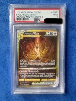 2023 Pokemon SWSH FA/Arceus VStar Crown Zenith Secret #GG70 PSA 9 MINT - Image 1