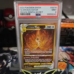 2023 Pokemon SWSH FA/Arceus VStar Crown Zenith Secret #GG70 PSA 9 MINT - Image 1
