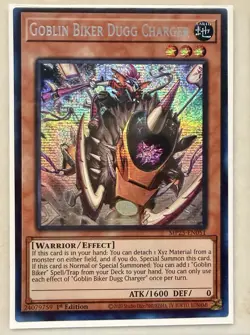 Yugioh Goblin Biker Dugg Charger MP25-EN051 1st Edition Prismatic Secret Rare NM - Image 1