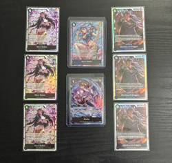 One Piece TCG 8 Card Lot- Nico Robin- Monkey.D.Dragon- Koala Alternate Arts OP12 - Image 1