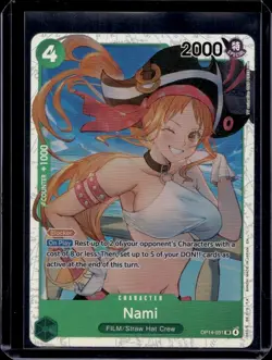 Nami SR OP14-031 The Azure Sea's Seven Foil One Piece TCG - Image 1