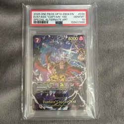 PSA 10 Eustass Captain Kid SP EB04-039 Special Alternate Art One Piece OP14 EN - Image 3