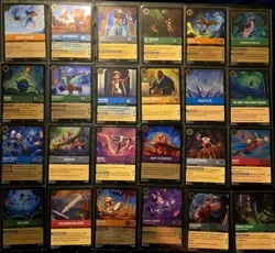 DISNEY LORCANA LOT OF 24 FOIL RARES AND SUPER RARE MIXED SETS NM - Image 1