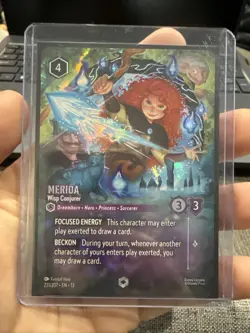 Disney Lorcana Merida - Wisp Conjurer Enchanted Attack Of The Vine! 231/207 Nm - Image 4
