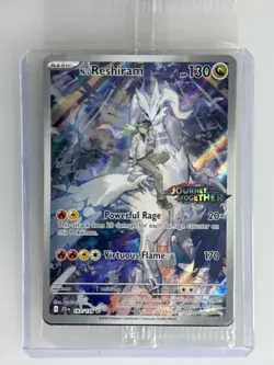 N's Reshiram 167/159 Pokemon Journey Together Enhanced Box Topper Sealed Promo - Image 1