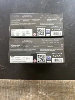 Pokemon TCG Mega Evolution Pitch Black Pokemon Center Elite Trainer Box X2 Lot - Image 4