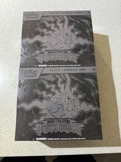 Pokemon TCG Mega Evolution Pitch Black ETB Elite Trainer Box X2 - Image 1