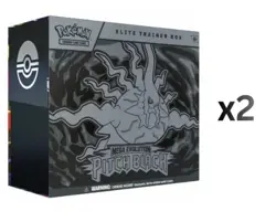 Pokemon TCG Mega Evolution Pitch Black Elite Trainer Box ETB x2 - Image 1