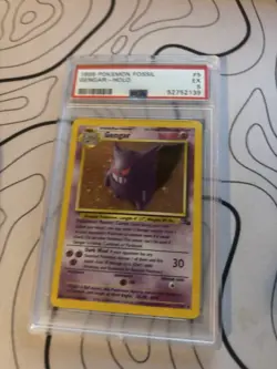 Wizards of the Coast 1999 Pokemon TCG Fossil Gengar 5/62 Holo PSA 5 ENG - Image 1