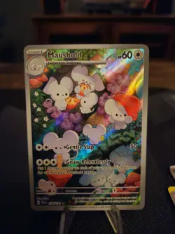 Pokemon TCG Maushold 226/193 SV02 Paldea Evolved Illustration Rare Holo NM/M - Image 1