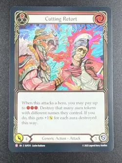FAB FOIL Cutting Retort - Super Slam Card # 215 - Image 1