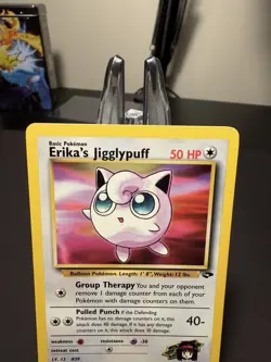 Pokemon TCG Erika's Jigglypuff Card 69/132 Gym Challenge Unlimited LP - Image 2