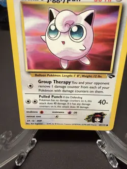 Pokemon TCG Erika's Jigglypuff Card 69/132 Gym Challenge Unlimited LP - Image 3