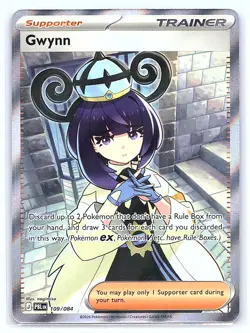 Gwynn Pokemon Pitch Black Full Art Trainer Card 109/084 - NM | Pokemon TCG - Image 1