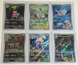 Pokemon Pitch Black Illustration Rare 6 Card IR LOT Goldeen Slowbro Primarina - Image 1