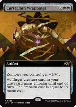 Cursecloth Wrappings (Extended Art) Aetherdrift NM Magic: The Gathering Normal - Image 1