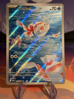Pokemon TCG - Goldeen 087/084 Illustration Rare Pitch Black Holo Near Mint - Image 1