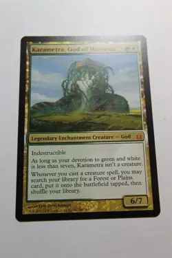 MTG Karametra God of Harvests x1- -Born of the Gods-Lightly Played - Image 1