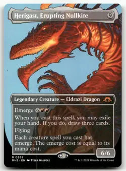 Herigast, Erupting Nullkite (Borderless) #362 NM Modern Horizons 3 MH3 Magic MTG - Image 1