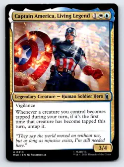 Captain America, Living Legend 210 Marvel Super Heroes Magic: The Gathering - Image 1