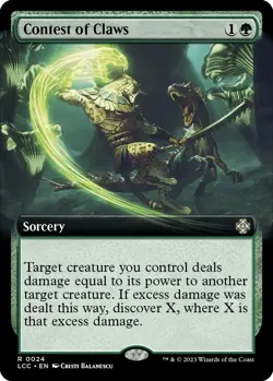 NM Extended Art Contest of Claws, MTG, The Lost Caverns of Ixalan, Magic 24 *D - Image 1