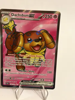Dachsbun ex 160/142 Sv07: Stellar Crown Holo Ultra Rare English Pokemon TCG - Image 1