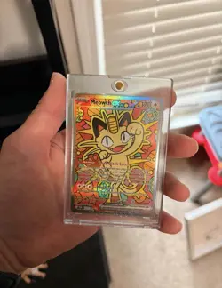 Pokemon TCG Meowth EX 121/88 SIR Special Illustration Rare Perfect Order - Image 1