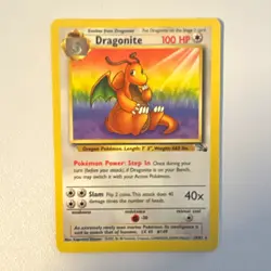 POKEMON TCG WOTC FOSSIL #4/62 DRAGONITE NON HOLO UNLIMITED ENG 1999 100 HP - Image 1