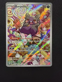 Pokemon Company Morpeko 206/182 SV04 Paradox Rift Illustration Rare Holo 70 HP - Image 1
