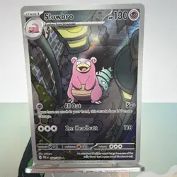 Pokemon TCG Slowbro 043/165 SV:151 Illustration Rare Full Art Holo EN 130 HP - Image 1