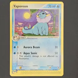 Vaporeon 25/100 - Pokemon TCG EX Sandstorm Ereader Rare Non Holo Vintage - Image 1