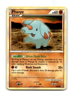 Phanpy 66/95 Common Call of Legends Pokemon Near Mint ~01620 - Image 1