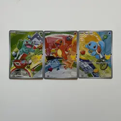 Pokemon TCG First Partner Illustration Collection Series 1 Kanto Starters - Image 1