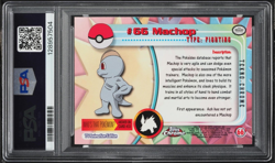 2000 Topps Chrome Pokemon TV Series 1 Tekno Machop #66 PSA 8 NM-MT - Image 2