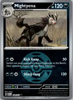 Mightyena (Dusk Ball) 129/217 Uncommon Ascended Heroes Pokemon Reverse Holo NM - Image 1